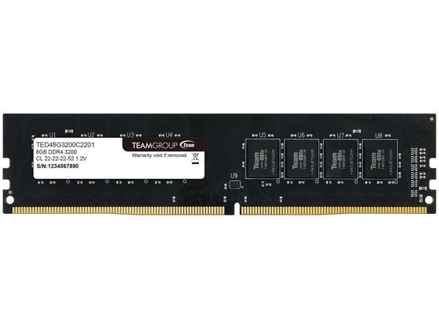 Elite DDR4 3200MHz 8GB (1x8) Desktop Memory TED48G3200C2201