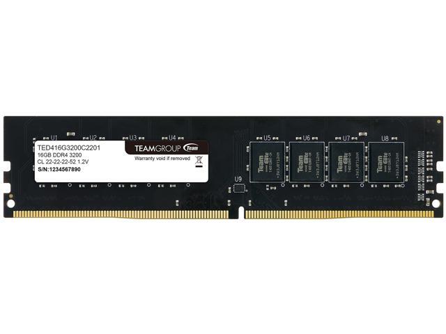 Elite DDR4 3200MHz 16GB (1x16) Desktop Memory TED416G3200C2201