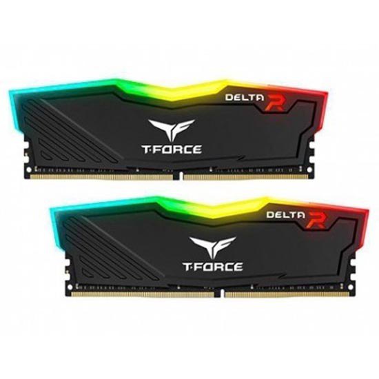 T-Force Delta RGB DDR4 3600MHz 16GB (2x8) Desktop Memory Black TF3D416G3600HC18JDC01