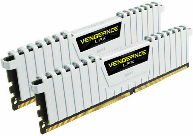 Vengeance LPX DDR4 3200MHz 16GB (2x8) Desktop Memory White CMK16GX4M2B3200C16W
