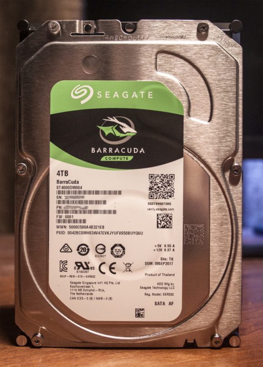 BarraCuda 3.5" 4TB SATA3 Internal Hard Drive ST4000DM004