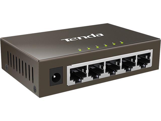 Tenda TEG1005D 5-Port Gigabit Business Desktop Switch Metal Case Lightning proof