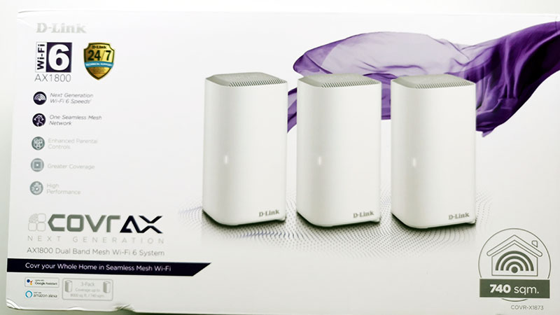 Covr-X1873 AX1800 Dual Band Seamless Mesh Wi-Fi 6 System (3-Pack)