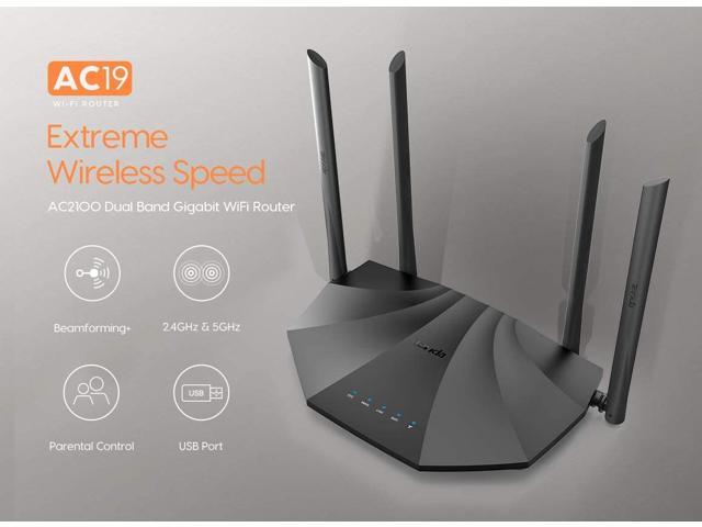 Tenda AC19 AC2100 Dual Band Gigabit WiFi Router 4x4 MU-MIMO