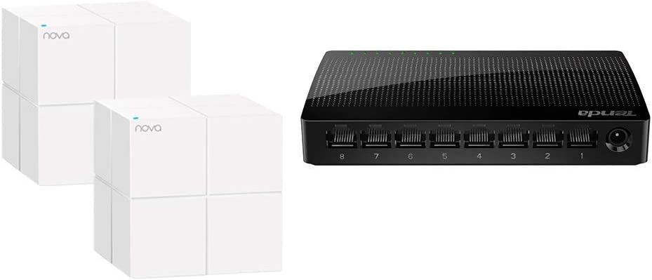 Tenda Nova MW6 2 Pack Whole Home Mesh Router WiFi System MW6-2P