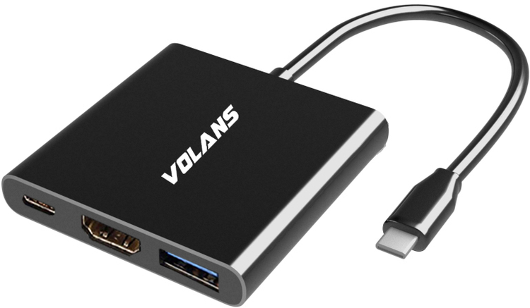 VL-UCH3C2 Aluminium USB-C Multiport 4K HDMI USB3.0 Adapter