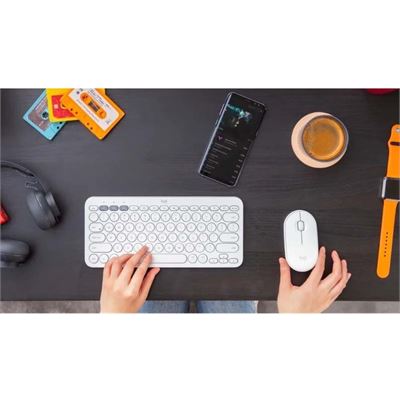 920-009580 K380 Bluetooth Multi-Device Keyboard - White
