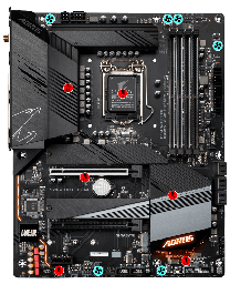 Z590 AORUS ELITE AX ATX LGA1200 Motherboard GA-Z590-AORUS-ELITE-AX