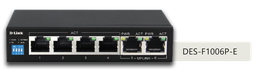 DES-F1006P-E 6-Port 10/100 250m PoE Switch 802.3af/at w/uplink
