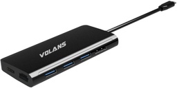 VL-UCH3CLR Aluminium 3-Port USB3.0 Hub HDMI2.0 Multiport Adapter card reader